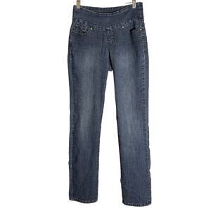 Jag Women's Pull On Jeans in Medium Acid Wash. Size 4.